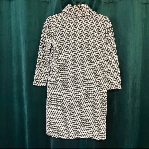 Tyler Boe Kim Knit Dress, Size XS, Black and White Geo Print - Picture 2 of 5